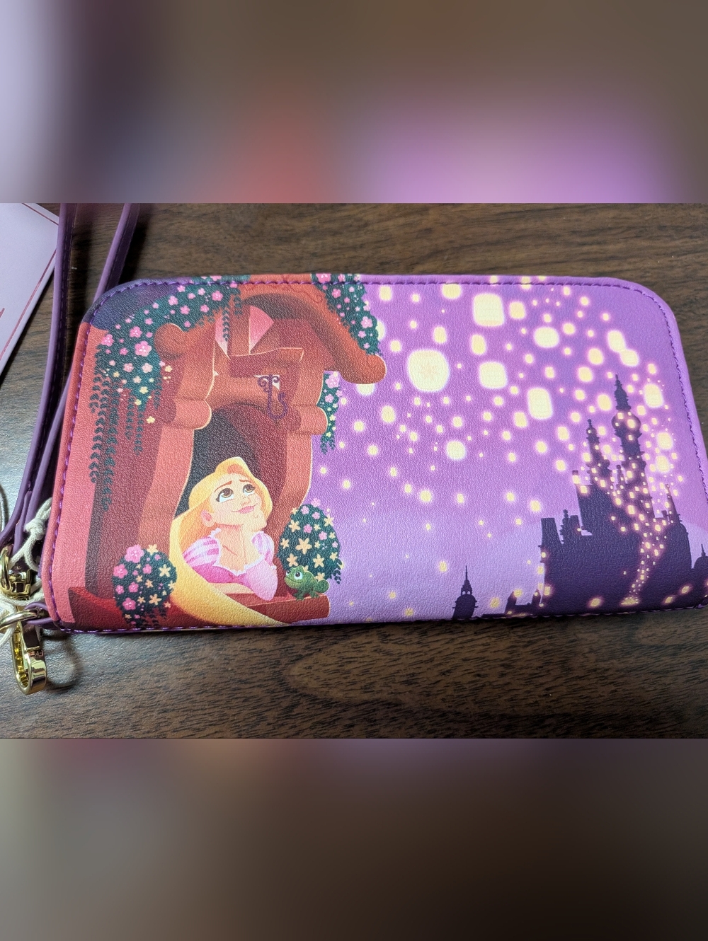 Loungefly Purple Rapunzel Lanterns Clutch